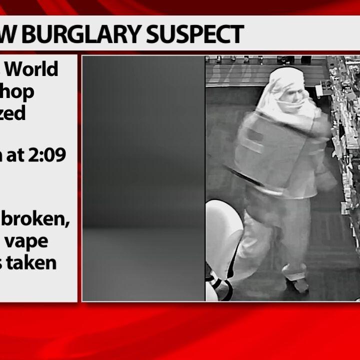 Police searching for man caught on video breaking into Hillview smoke shop